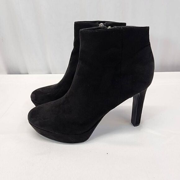 Nine West Glowup Platform Booties Size 8 Black - Picture 6 of 10